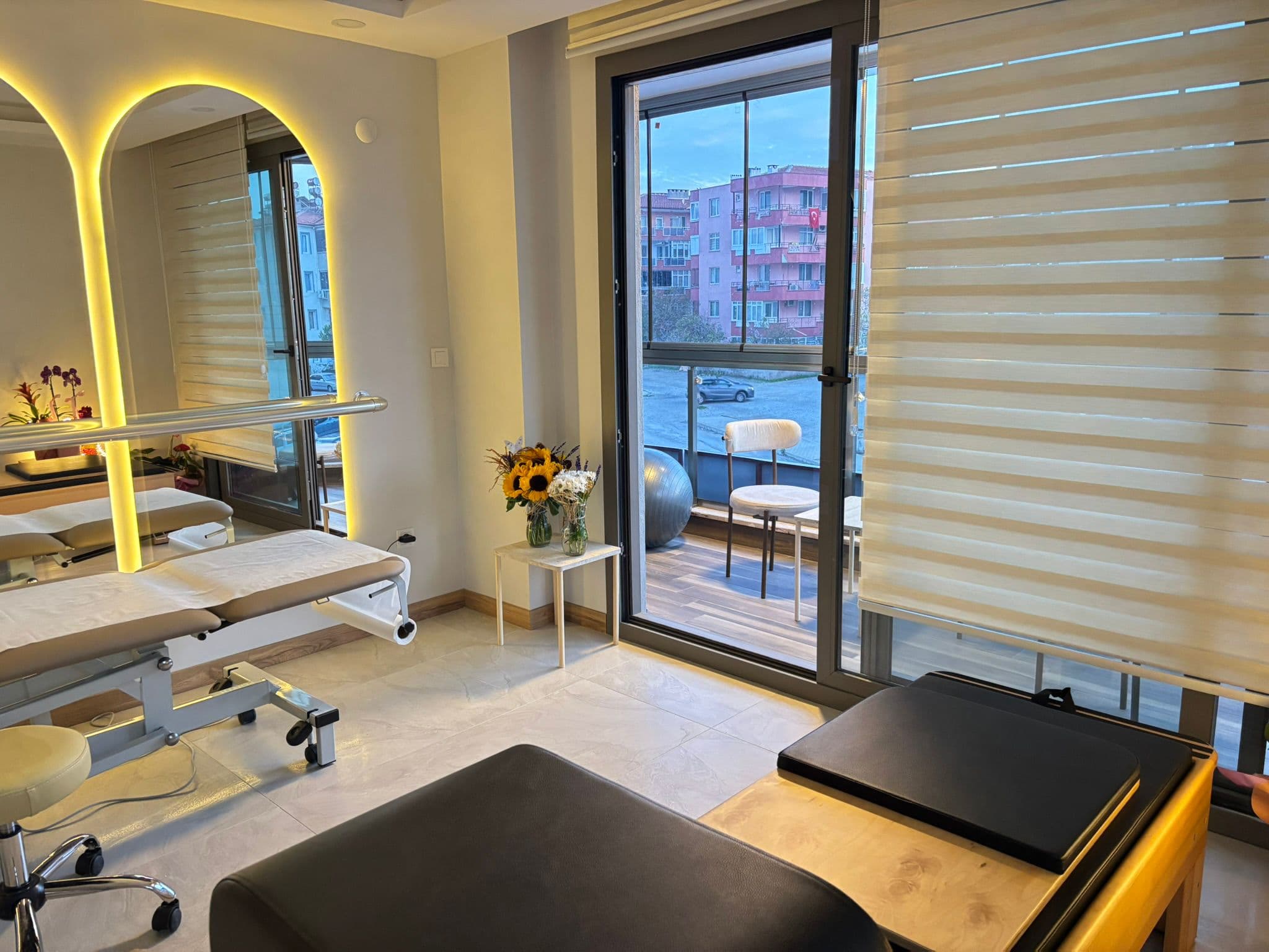 Ece Tuna Fizyoterapi kliniğinde terapi ve egzersiz alanı
